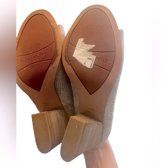 Franco Sarto size 6.5 firefly mule heel (3 inch heel) like-new condition - Picture 5 of 5